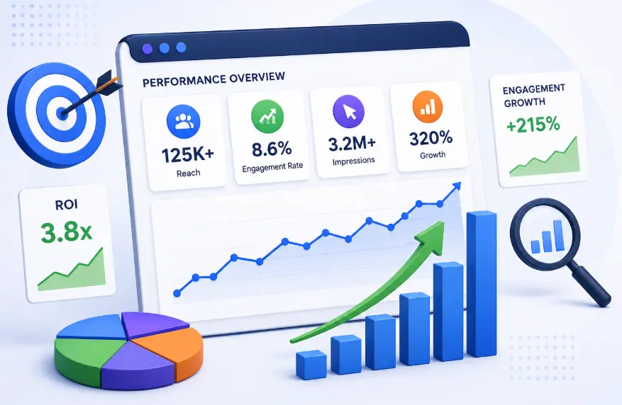 Social media performance reporting